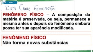 fenomeno fisico quimica.pdf para estudante | PDF