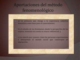 5. Es el estudio científico-humano de los fenómenos 