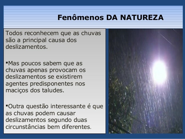 Fenomenos da natureza
