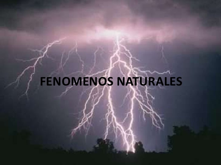 Fenomenos naturales