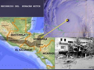 RECORRIDO DEL  HURACÁN MITCH 