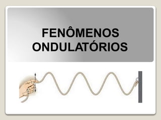 FENÔMENOS
ONDULATÓRIOS
 