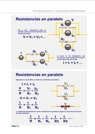 Fenómenos y circuitos eléctricos




                      FÍSICA Y QUÍMIC    311
 