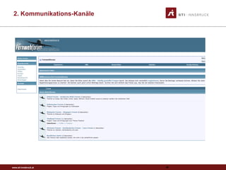 www.sti-innsbruck.at 48
2. Kommunikations-Kanäle
 