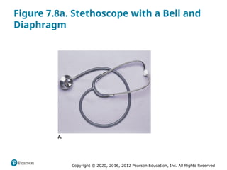 Copyright © 2020, 2016, 2012 Pearson Education, Inc. All Rights Reserved
Figure 7.8a. Stethoscope with a Bell and
Diaphragm
 