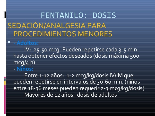 Fentanilo Presentacion
