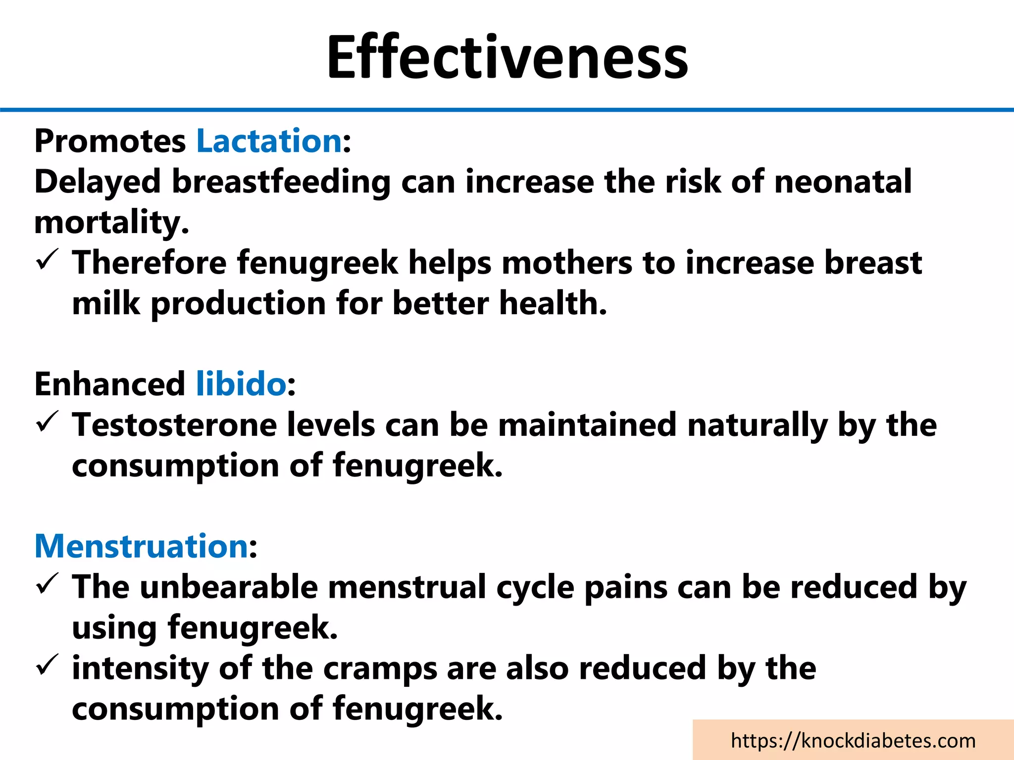 What are the uses, side effects, & dosage of Fenugreek for Diabetes? PPT