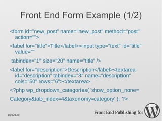 Use Cases for FEP Blog Sites that want to increase guest blog posting and simplify submission process 