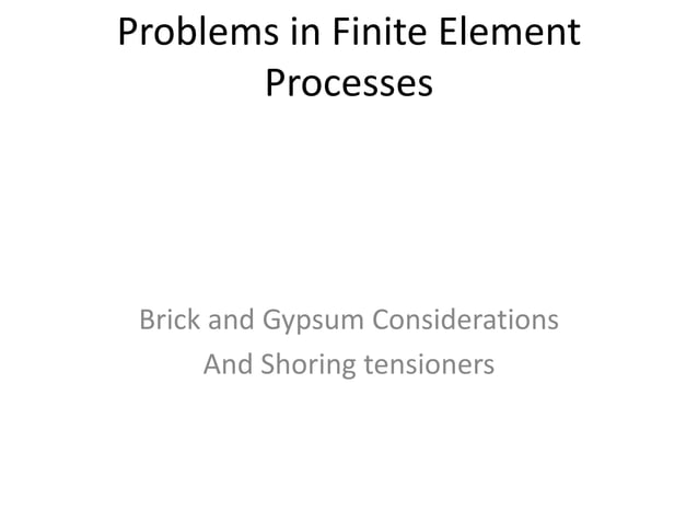 FE processes preview | PPT