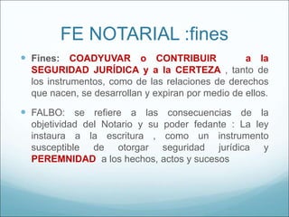 PRESENTACIÓN DE FE PUBLICA DERECHO NOTARIAL.ppt