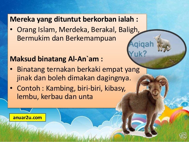 Ppnj Tours Travel Sdn Bhd Korban Ialah Menyembelih Binatang Ternakan Berkaki Empat Atau Di Dalam Al Quran Disebut Al An Am Ibadah Ini Dilakukan Pada Hari Raya Aidil Adha Atau Hari Hari Tasyrik Iaitu