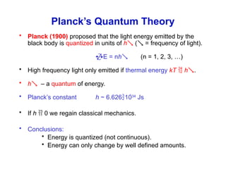 Planck Time Fe QM 040810 temp ssb - Quantum Mechanics Slides | PPTX