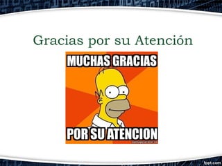 Gracias por su Atención

 