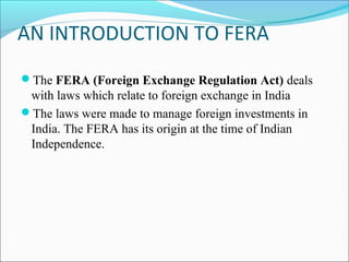 what is fera act