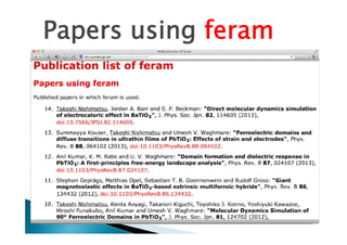 Papers using feram

 
