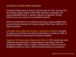 Cronología de los Compositores Franceses Jean Baptiste Lully (1632 - 1687) Marc Antoine Charpentier  (1643 - 1704) Jean Joseph Mouret  (1682 - 1738) Jean Philippe Rameau (1683 - 1764) Louis Joseph Ferdinand Hérold (1791 - 1833) Adolphe Charles Adam  (1803 - 1856) Louis Héctor Berlioz (1803 - 1869) Charles Gounod (1818 - 1893) Jaques Offenbach (1819 - 1880) Camille Saint-Saëns (1835 - 1921) Leo Delibes  (1836 - 1891) Emile Waldteufel (1837 - 1915) Georges Bizet   (1838 - 1875)  Jules Massenet (1842 - 1912) Emmanuel Chabrier  (1841 - 1894) Charles Marie Widor  (1844 - 1937) Claude Debussy  (1862 - 1918) Paul Dukas  (1865 - 1935) Maurice Ravel  (1875 - 1937) 
