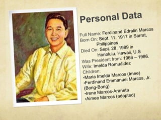 Ferdinand Marcos | PPT