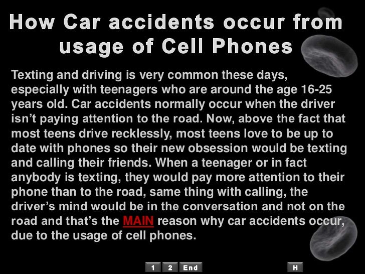 Cells Phones And Car Accidents Cells Phones And Car Accidents
