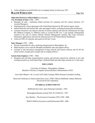 Ferguson Ralph Profile