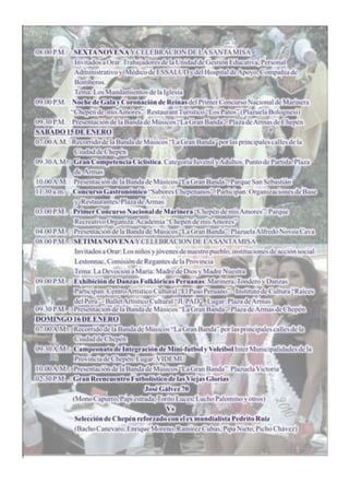 Programa de Feria Chepén 2010