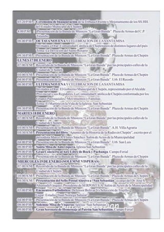 Programa de Feria Chepén 2010