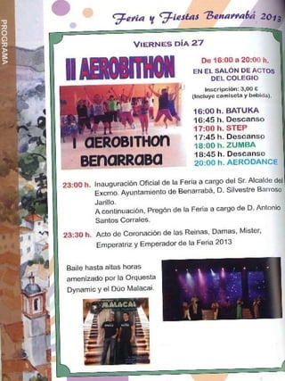 FERIA DE SAN MIGUEL 2013 BENARRABÁ