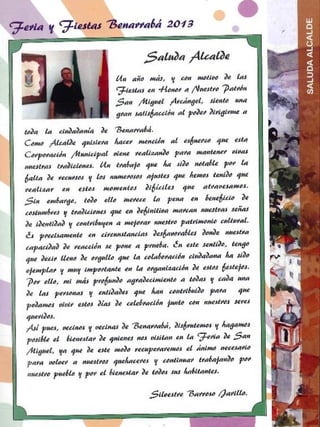 FERIA DE SAN MIGUEL 2013 BENARRABÁ