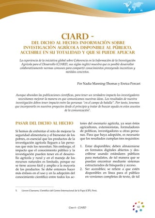 “Feria del Conocimiento América Latina y el Caribe: Casos destacados en agricultura, desarrollo y seguridad alimentaria” 