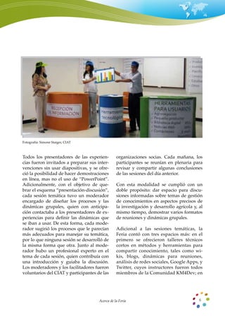 “Feria del Conocimiento América Latina y el Caribe: Casos destacados en agricultura, desarrollo y seguridad alimentaria” 