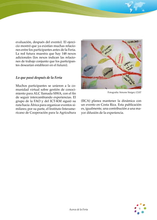 “Feria del Conocimiento América Latina y el Caribe: Casos destacados en agricultura, desarrollo y seguridad alimentaria” 