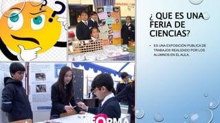 Feria de ciencias en el nivel primario | PPTX