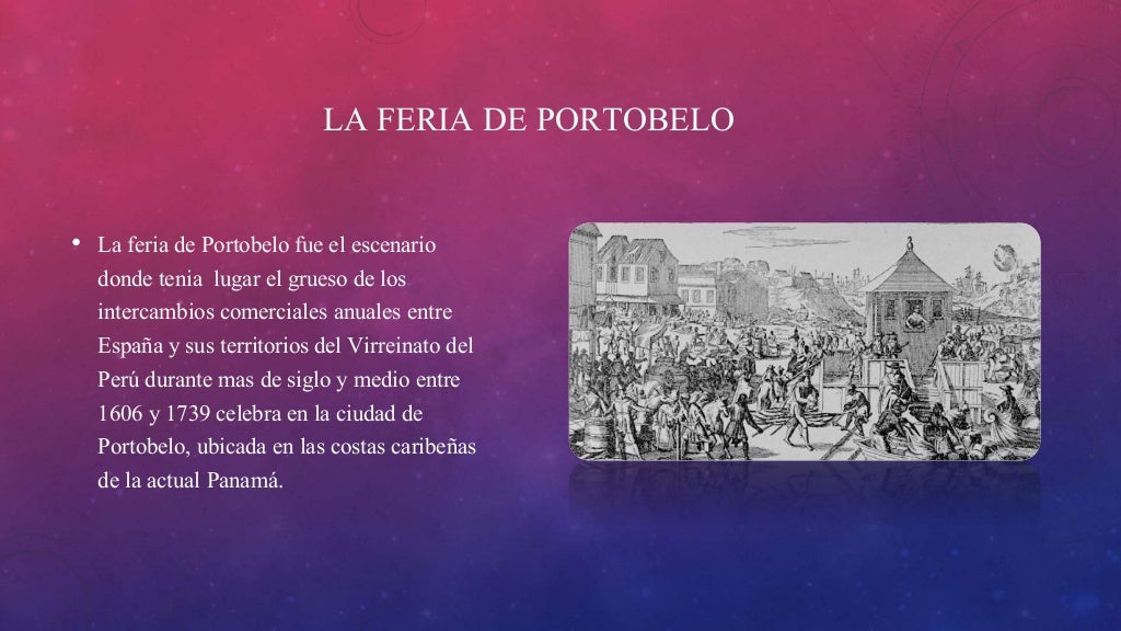 Ferias de portobelo y nombre de dios
