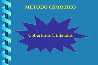 MÉTODO OSMÓTICO Coberturas Utilizadas 