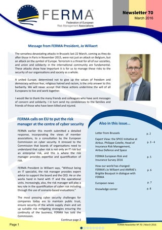 FERMA Newsletter 70 PDF