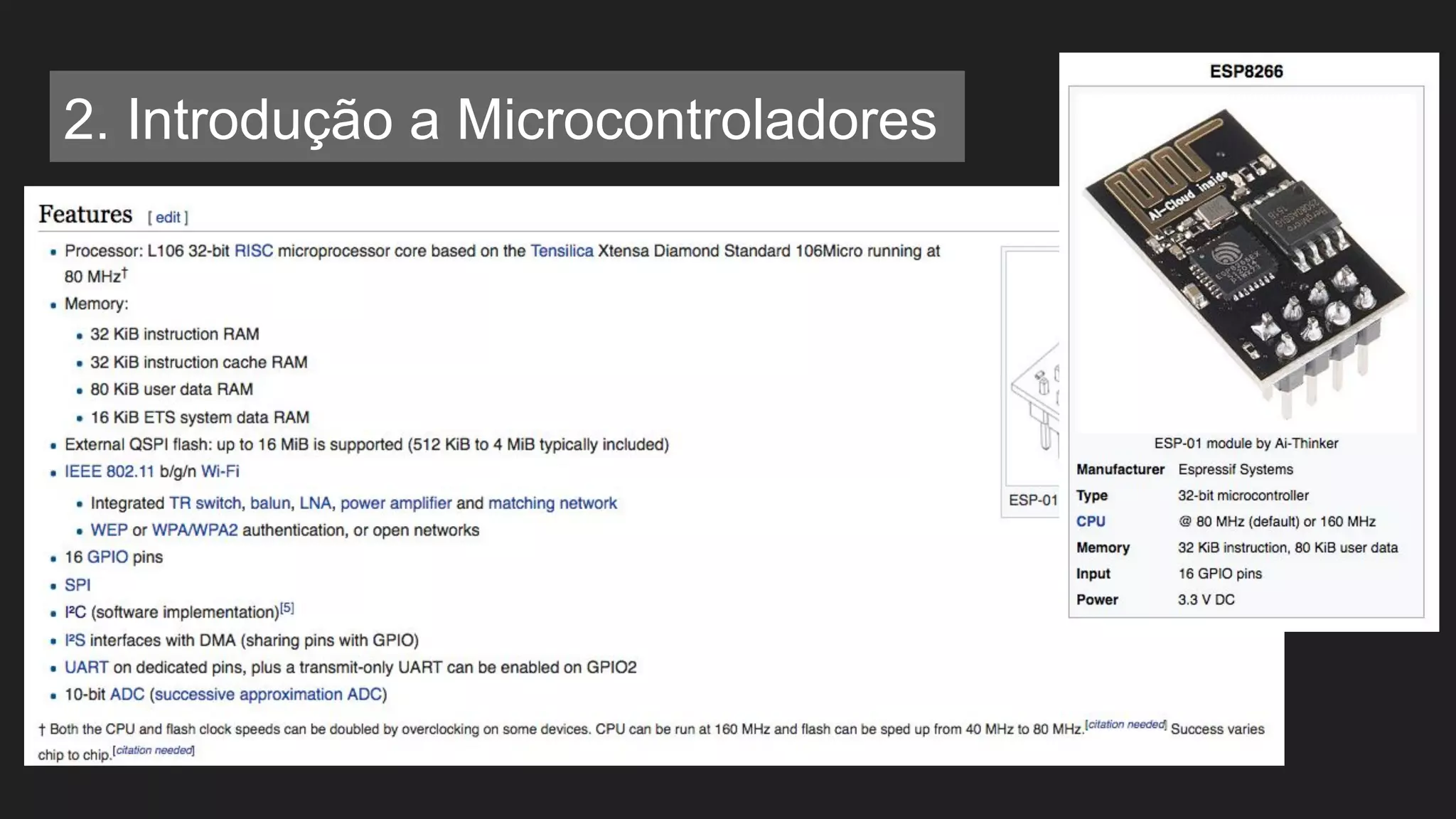 2. Introdução a Microcontroladores
 