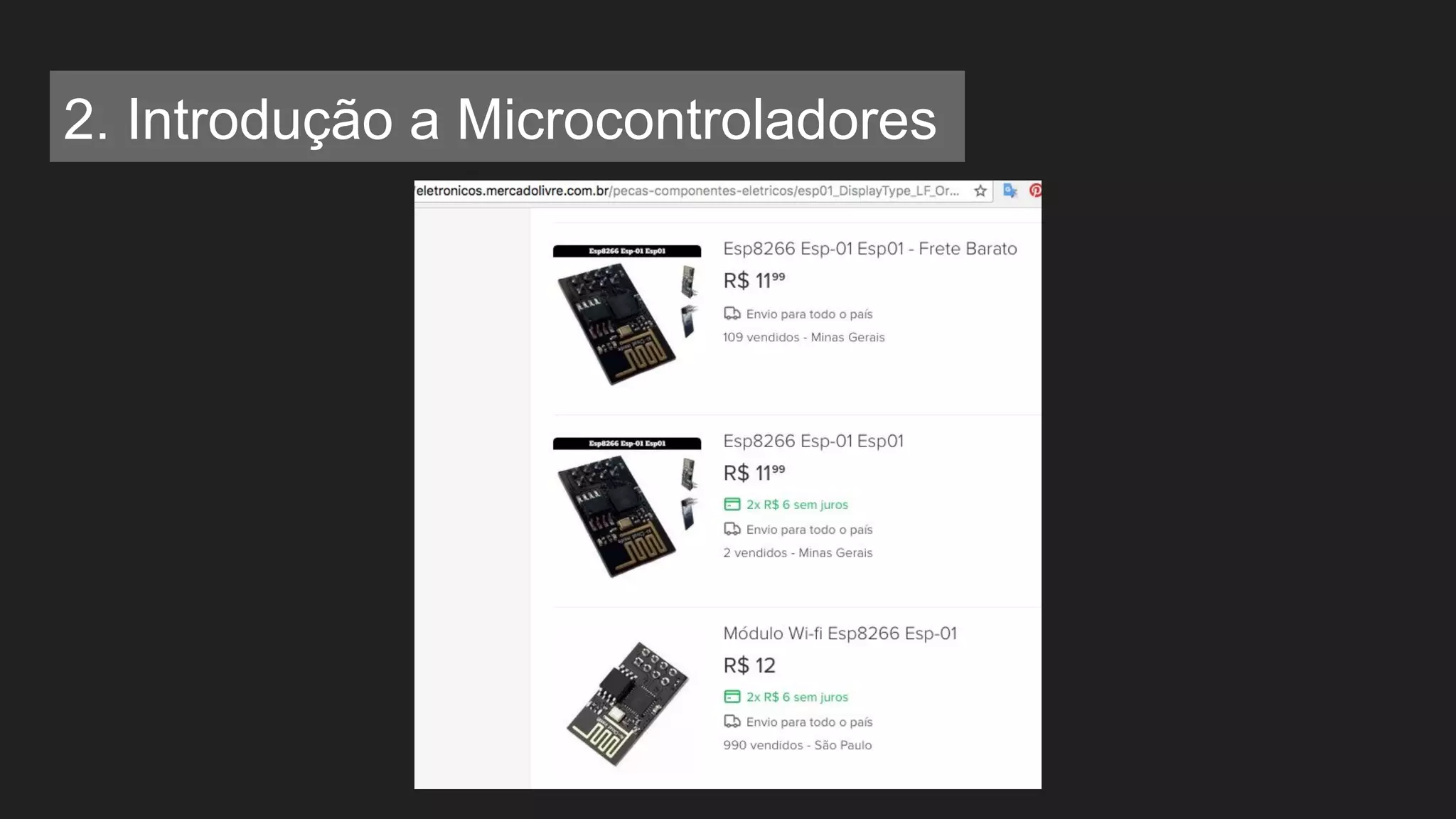 2. Introdução a Microcontroladores
 