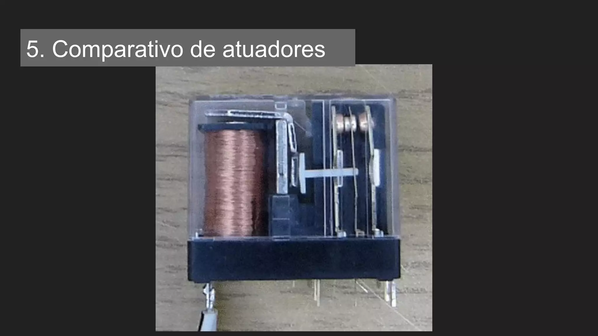 5. Comparativo de atuadores
 