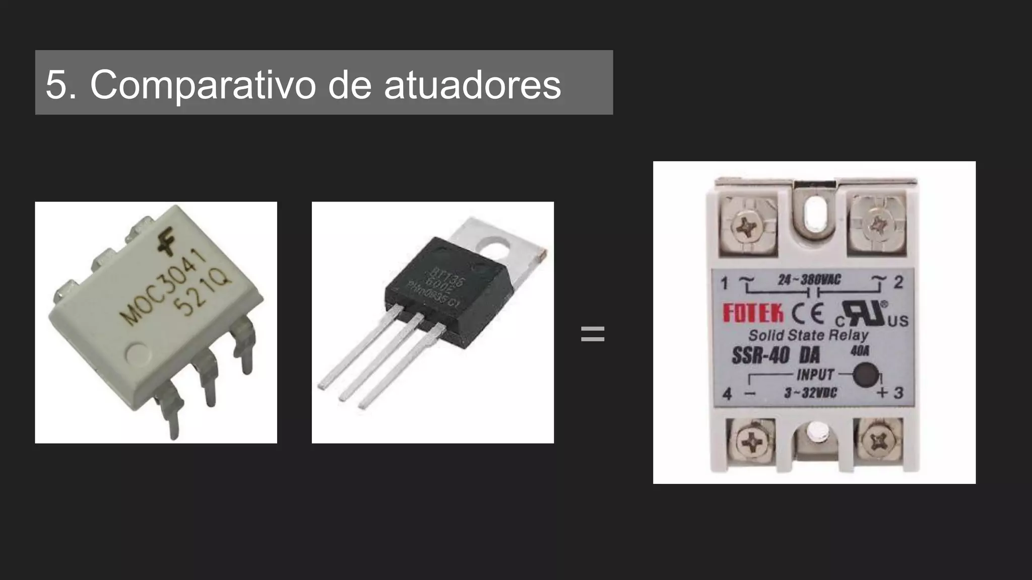 =
5. Comparativo de atuadores
 
