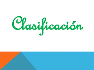 Clasificación
 