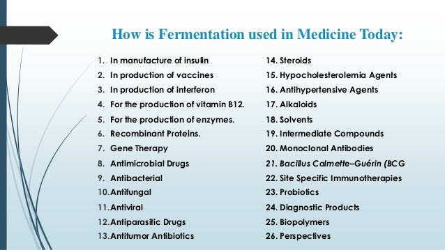The Medical Application Of Fermentation Technology