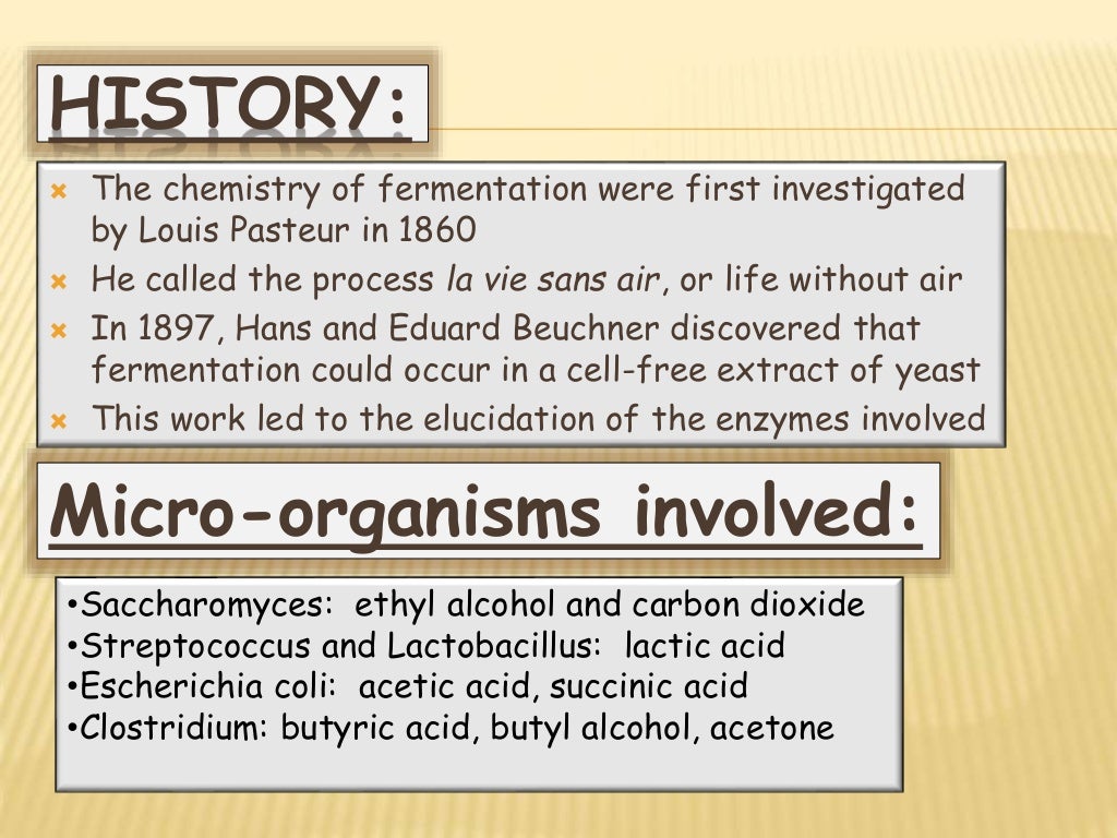 Aerobic and Anaerobic Fermentation