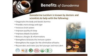 Ganoderma Health
Benefits
•
 