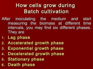 Batch Fed Batch Continuous Cultivation Ppt Batch Fed Batch Continuous Cultivation Ppt