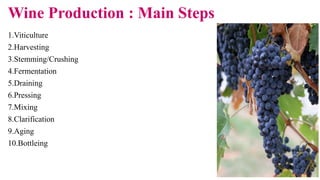 Mixing
The free-run wine and press wine, always from the same source, are mixed
together in appropriate ratios to obtain t...