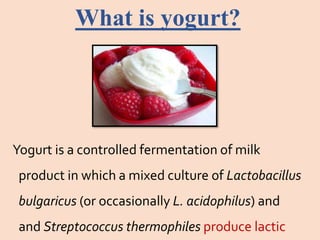 Fermented dairy foods | PPTX