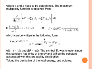 Fermi dirac basic part 1 | PPTX