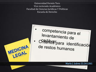 Universidad Fermín Toro
Vice rectorado Académico
Facultad de Ciencias Jurídicas Y Políticas
Escuela de Derecho
 