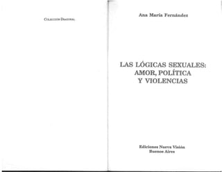 Ana María Fernandez -  logicas sexuales cap 3