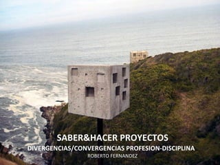 SABER&HACER PROYECTOS DIVERGENCIAS/CONVERGENCIAS PROFESION-DISCIPLINA   ROBERTO FERNANDEZ 