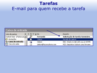 Tarefas E-mail para quem recebe a tarefa 